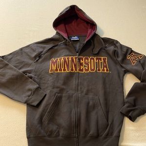University of Minnesota full-zip jacket. Embroidered